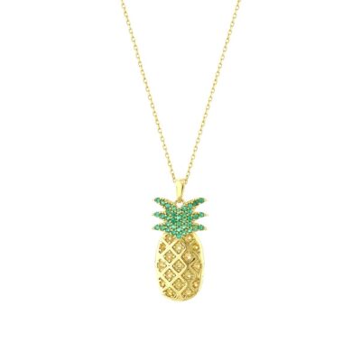 14 Ayar Ananas Kolye