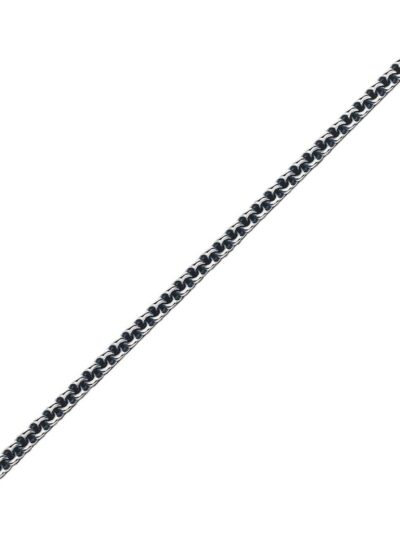 Gümüş Çift Ray Erkek Bileklik