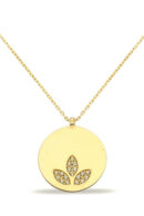 14 Ayar Altın Lotus Kolye